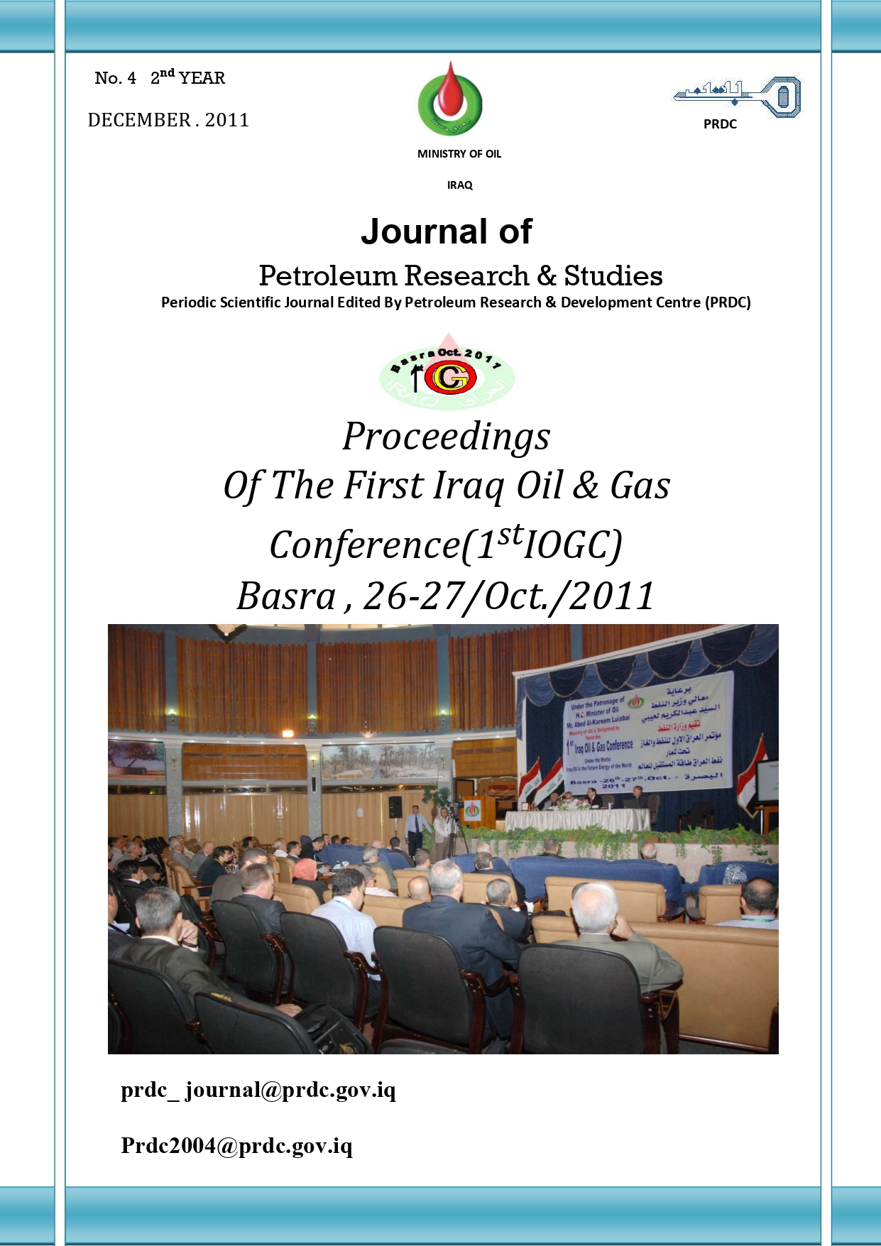 					View Vol. 2 No. 3 (2011): Journal of Petroleum Research and Studies
				